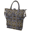 Floral folk damask pattern Fantasy flowers Floral geometric fantasy Buckle Top Tote Bag View1