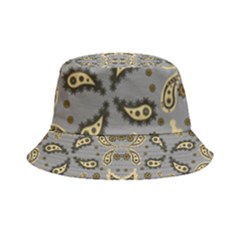 Floral Folk Damask Pattern Fantasy Flowers Floral Geometric Fantasy Inside Out Bucket Hat by Eskimos