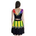 Gay Pride Flag Rainbow Drip On Black Blank Black For Designs Split Back Mini Dress  View2