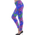 Pink Tigers On A Blue Background Lightweight Velour Leggings View3