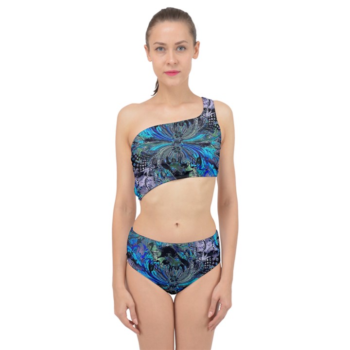 Steamroller Spliced Up Two Piece Swimsuit