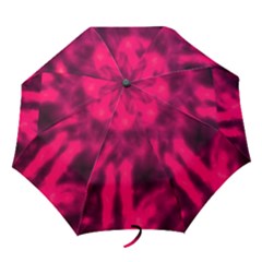 Purple Abstract Stars Folding Umbrellas by DimitriosArt