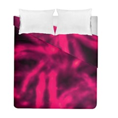 Purple Abstract Stars Duvet Cover Double Side (full/ Double Size) by DimitriosArt