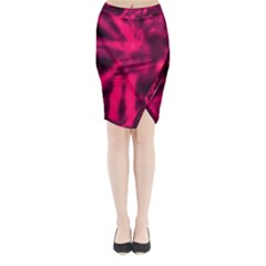 Purple Abstract Stars Midi Wrap Pencil Skirt by DimitriosArt