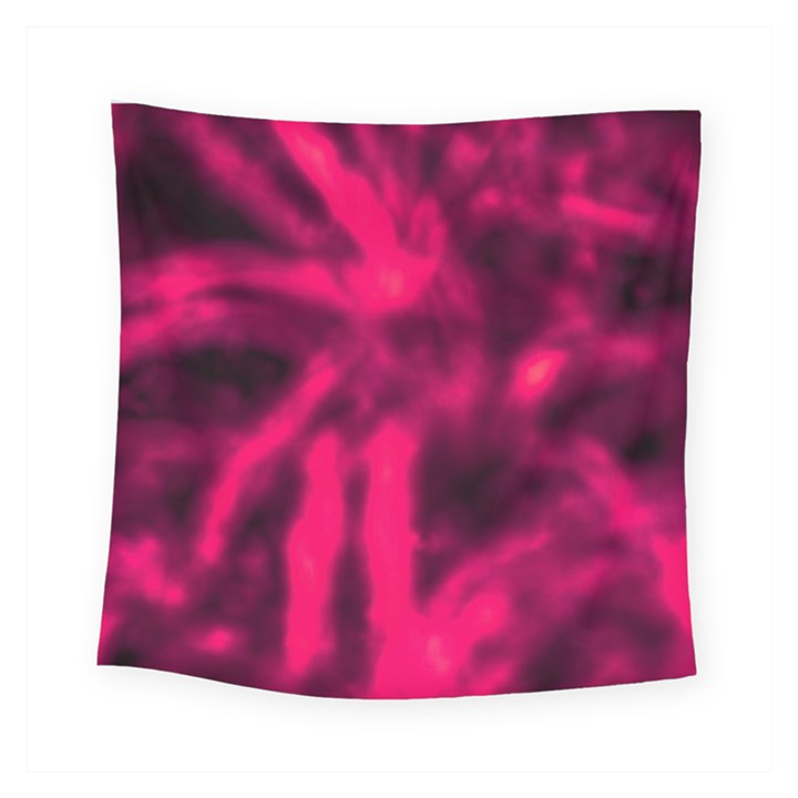 Purple Abstract Stars Square Tapestry (Small)