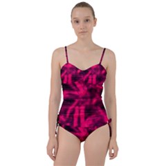 Purple Abstract Stars Sweetheart Tankini Set by DimitriosArt