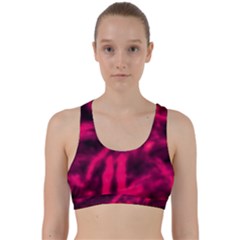 Purple Abstract Stars Back Weave Sports Bra by DimitriosArt