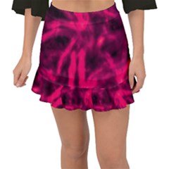 Purple Abstract Stars Fishtail Mini Chiffon Skirt by DimitriosArt