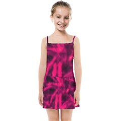 Purple Abstract Stars Kids  Summer Sun Dress by DimitriosArt