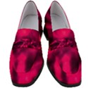 Purple Abstract Stars Women s Chunky Heel Loafers View1