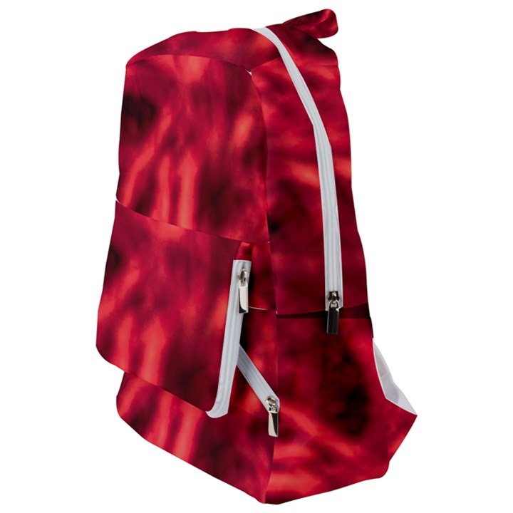 Cadmium Red Abstract Stars Travelers  Backpack