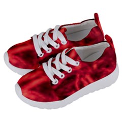 Cadmium Red Abstract Stars Kids  Lightweight Sports Shoes