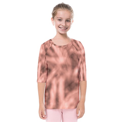 Rose Abstract Stars Kids  Quarter Sleeve Raglan Tee by DimitriosArt