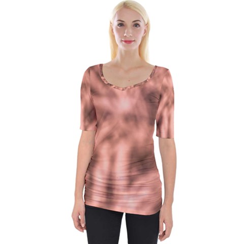 Rose Abstract Stars Wide Neckline Tee by DimitriosArt