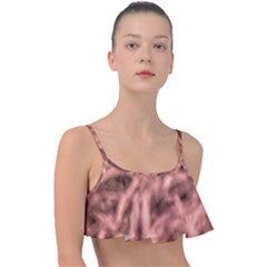 Rose Abstract Stars Frill Bikini Top by DimitriosArt