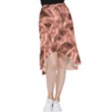 Rose Abstract Stars Frill Hi Low Chiffon Skirt View1