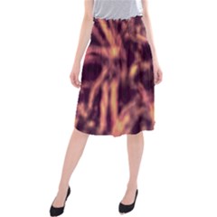 Topaz  Abstract Stars Midi Beach Skirt by DimitriosArt