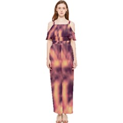 Topaz  Abstract Stars Draped Sleeveless Chiffon Jumpsuit