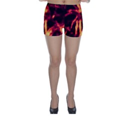 Lava Abstract Stars Skinny Shorts by DimitriosArt