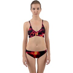 Lava Abstract Stars Wrap Around Bikini Set by DimitriosArt