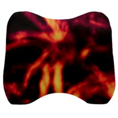 Lava Abstract Stars Velour Head Support Cushion by DimitriosArt