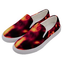 Lava Abstract Stars Men s Canvas Slip Ons by DimitriosArt