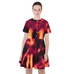 Lava Abstract Stars Sailor Dress by DimitriosArt