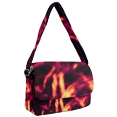 Lava Abstract Stars Courier Bag by DimitriosArt