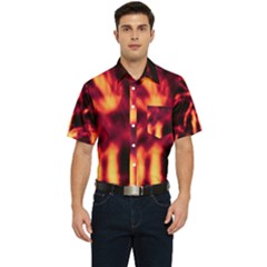 Lava Abstract Stars Men s Short Sleeve Pocket Shirt 