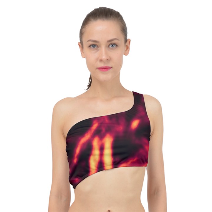 Lava Abstract Stars Spliced Up Bikini Top 