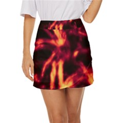 Lava Abstract Stars Mini Front Wrap Skirt