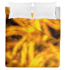 Golden Abstract Stars Duvet Cover Double Side (queen Size)