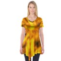 Golden Abstract Stars Short Sleeve Tunic  View1