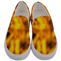 Golden Abstract Stars Men s Canvas Slip Ons View1