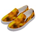 Golden Abstract Stars Men s Canvas Slip Ons View2