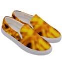 Golden Abstract Stars Men s Canvas Slip Ons View3