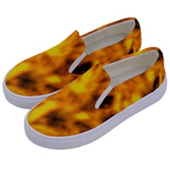 Golden Abstract Stars Kids  Canvas Slip Ons by DimitriosArt