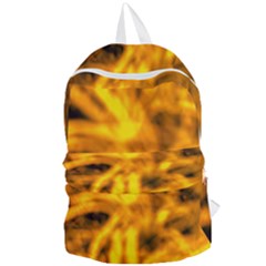 Golden Abstract Stars Foldable Lightweight Backpack by DimitriosArt