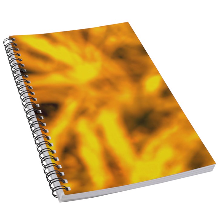 Golden Abstract Stars 5.5  x 8.5  Notebook