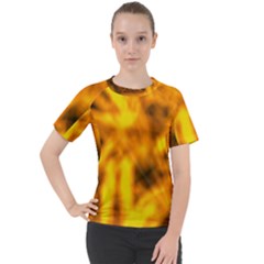 Golden Abstract Stars Women s Sport Raglan Tee