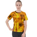 Golden Abstract Stars Women s Sport Raglan Tee View1