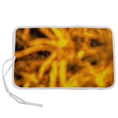 Golden Abstract Stars Pen Storage Case (s) by DimitriosArt