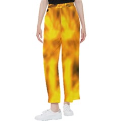 Golden Abstract Stars Women s Pants  by DimitriosArt