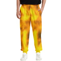 Golden Abstract Stars Men s Elastic Waist Pants by DimitriosArt