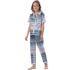 Gradient (103) Kids  Satin Short Sleeve Pajamas Set by Sparkle