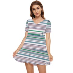 Gradient (103) Tiered Short Sleeve Mini Dress