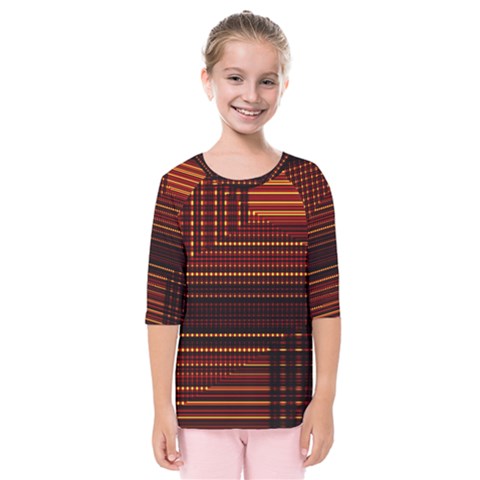 Gradient (97) Kids  Quarter Sleeve Raglan Tee by Sparkle