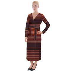 Gradient (97) Velvet Maxi Wrap Dress by Sparkle