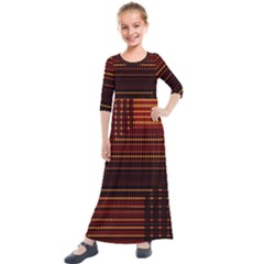 Gradient (97) Kids  Quarter Sleeve Maxi Dress by Sparkle