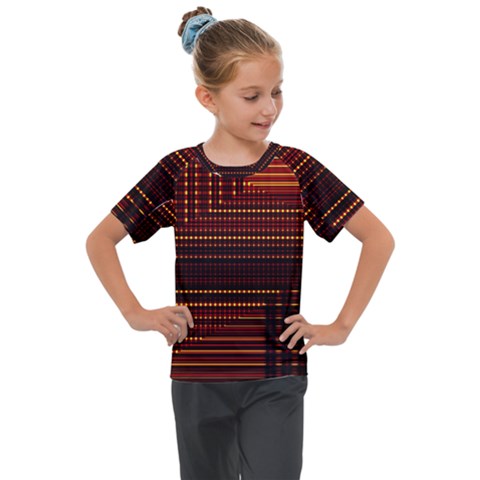 Gradient (97) Kids  Mesh Piece Tee by Sparkle